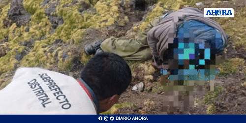 Hallan cadáver en descomposición en el caserío Andacancha, Huayllay