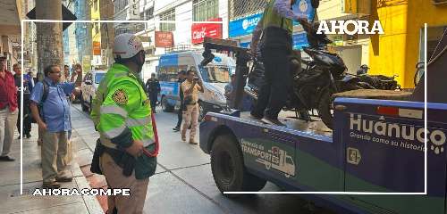 Plaza de Armas Huánuco: 14 vehículos fueron llevados al depósito municipal en operativo