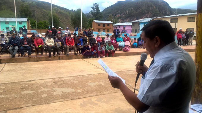 El alcalde de San Francisco de Asís realizó asamblea pública
