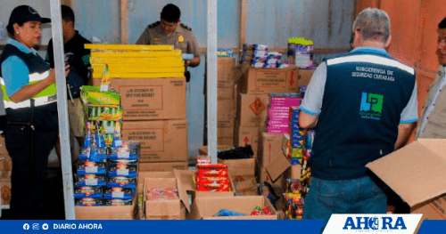 Decomisan productos pirotécnicos artesanales y falsificados en Leoncio Prado