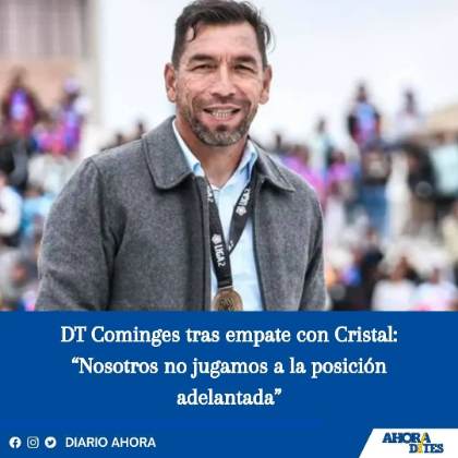 DT Cominges tras empate con Cristal: “Nosotros no jugamos a la posición adelantada”