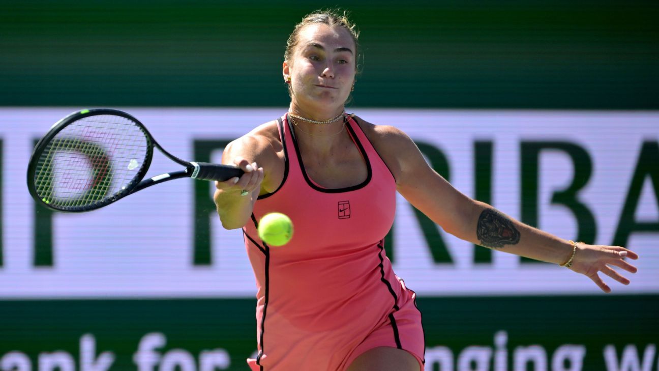 Sabalenka y Sinner arrollan y ya están en semis de Indian Wells