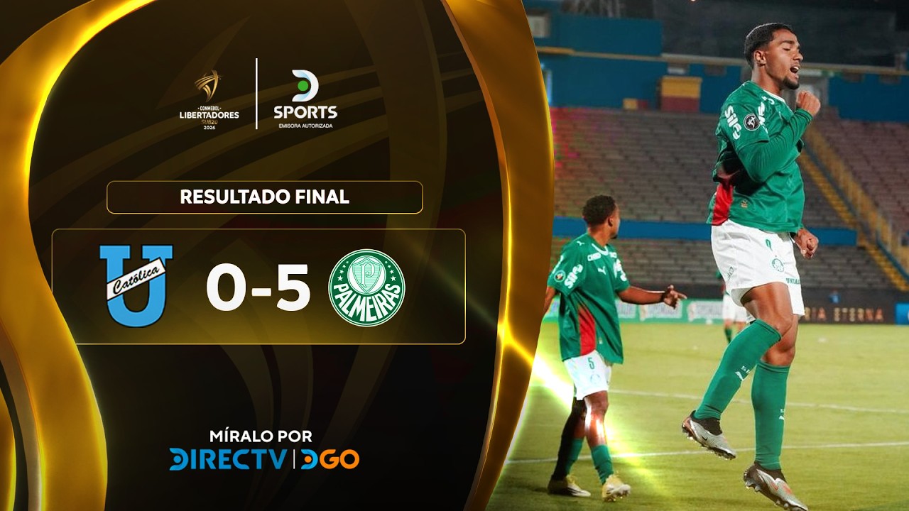 ¡Paliza de Palmeiras! 5-0 a Universidad Católica en su debut