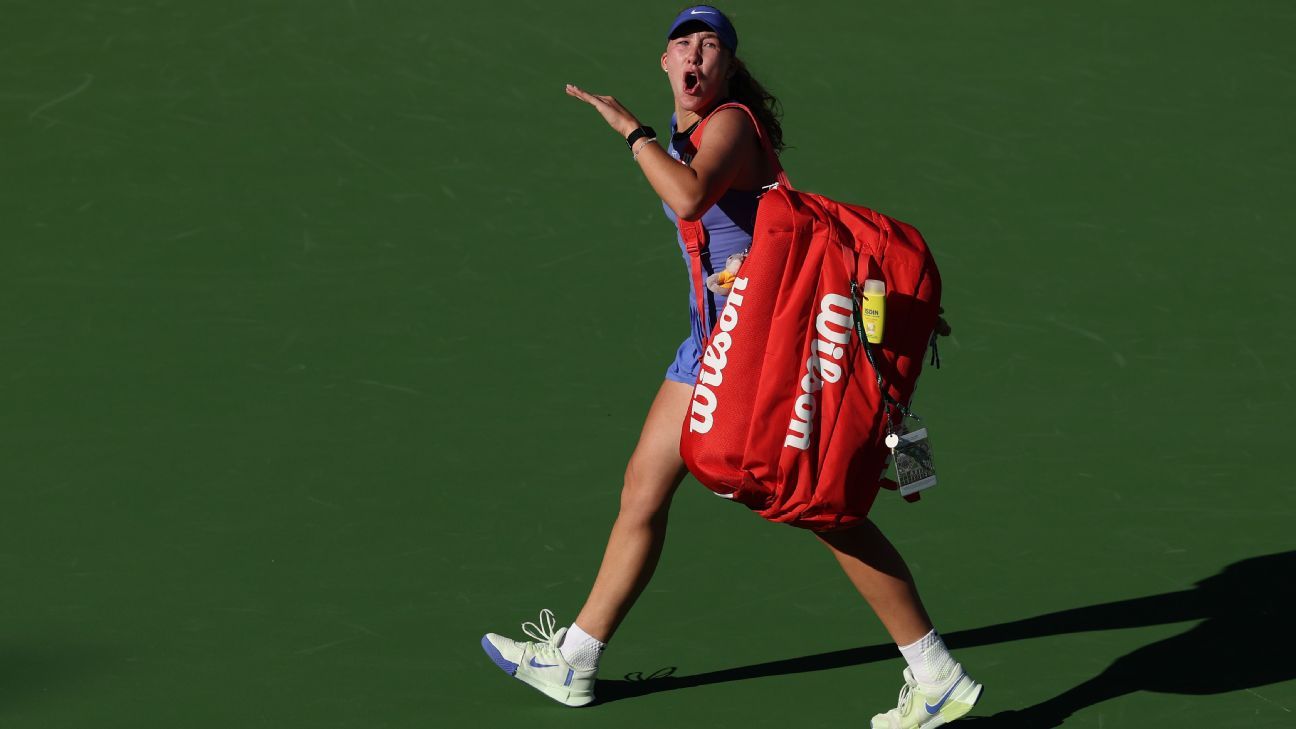 Andreeva se enfrenta al público tras perder en Indian Wells