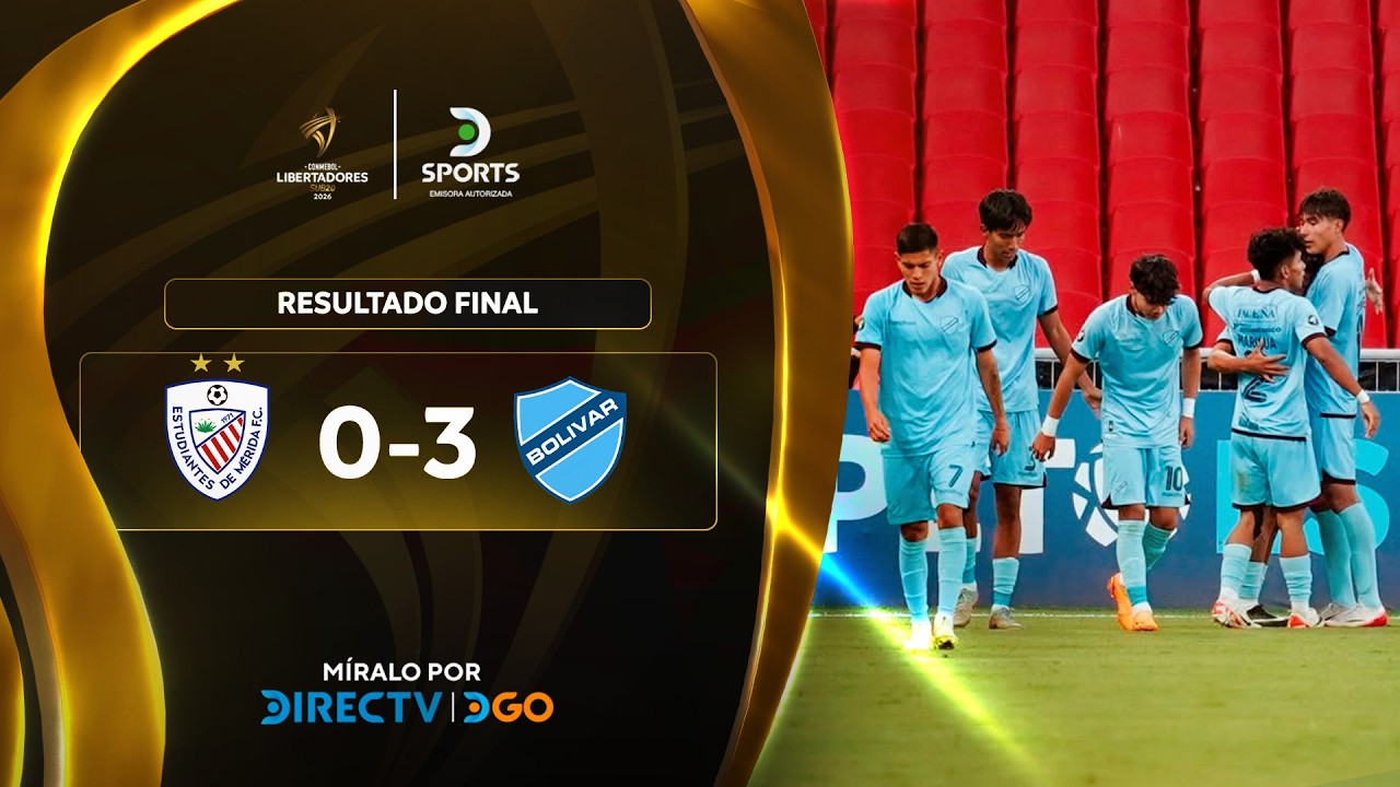 Bolívar se despidió con goleada 3-0 sobre Estudiantes de Mérida