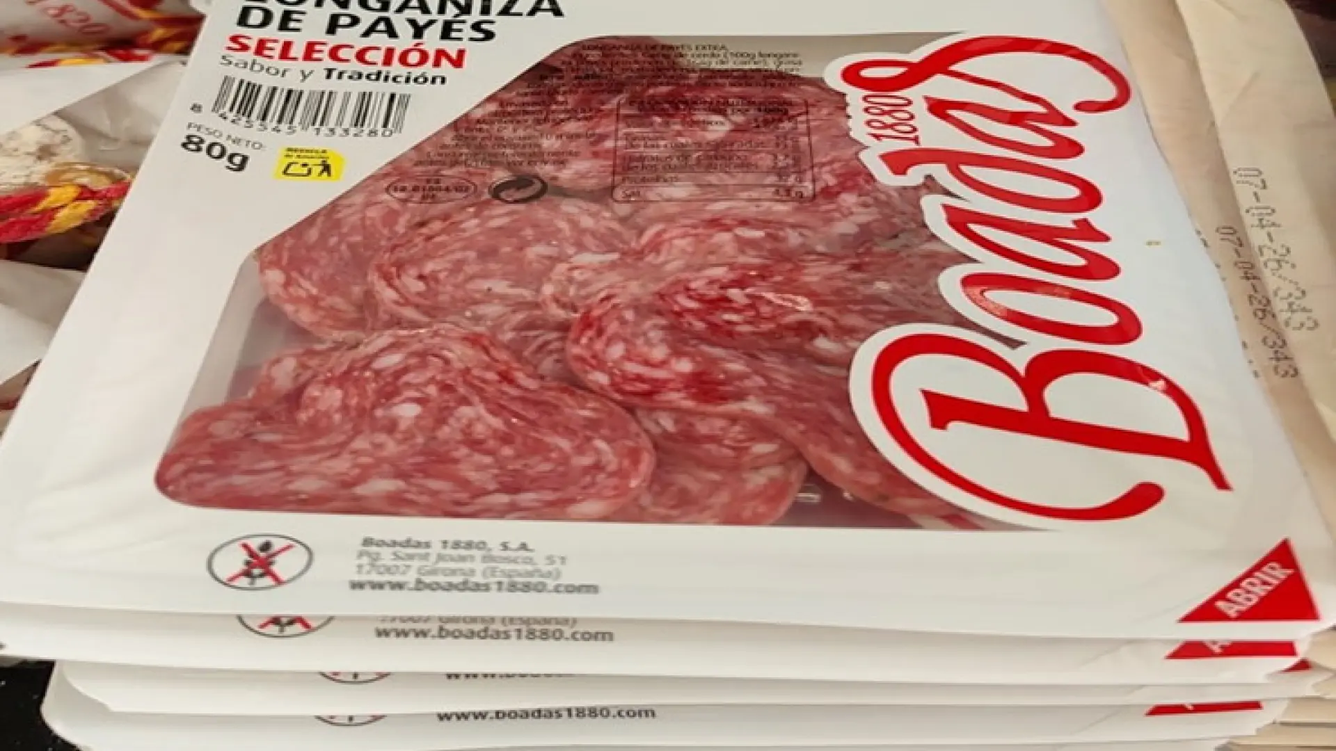 España: Alerta por Salmonella en embutidos