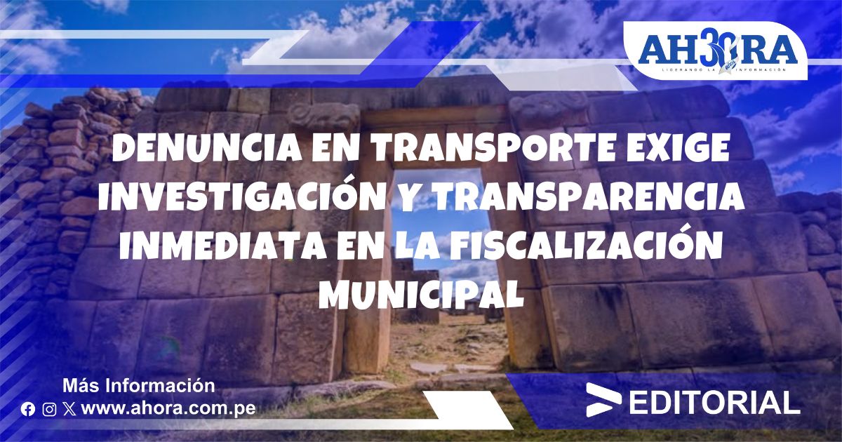 Denuncia en transporte exige investigación y transparencia inmediata en la fiscalización municipal