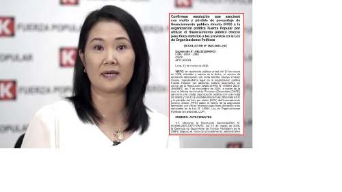 JNE confirma sanción a Fuerza Popular por uso indebido de fondos públicos: Multa supera los S/163 mil