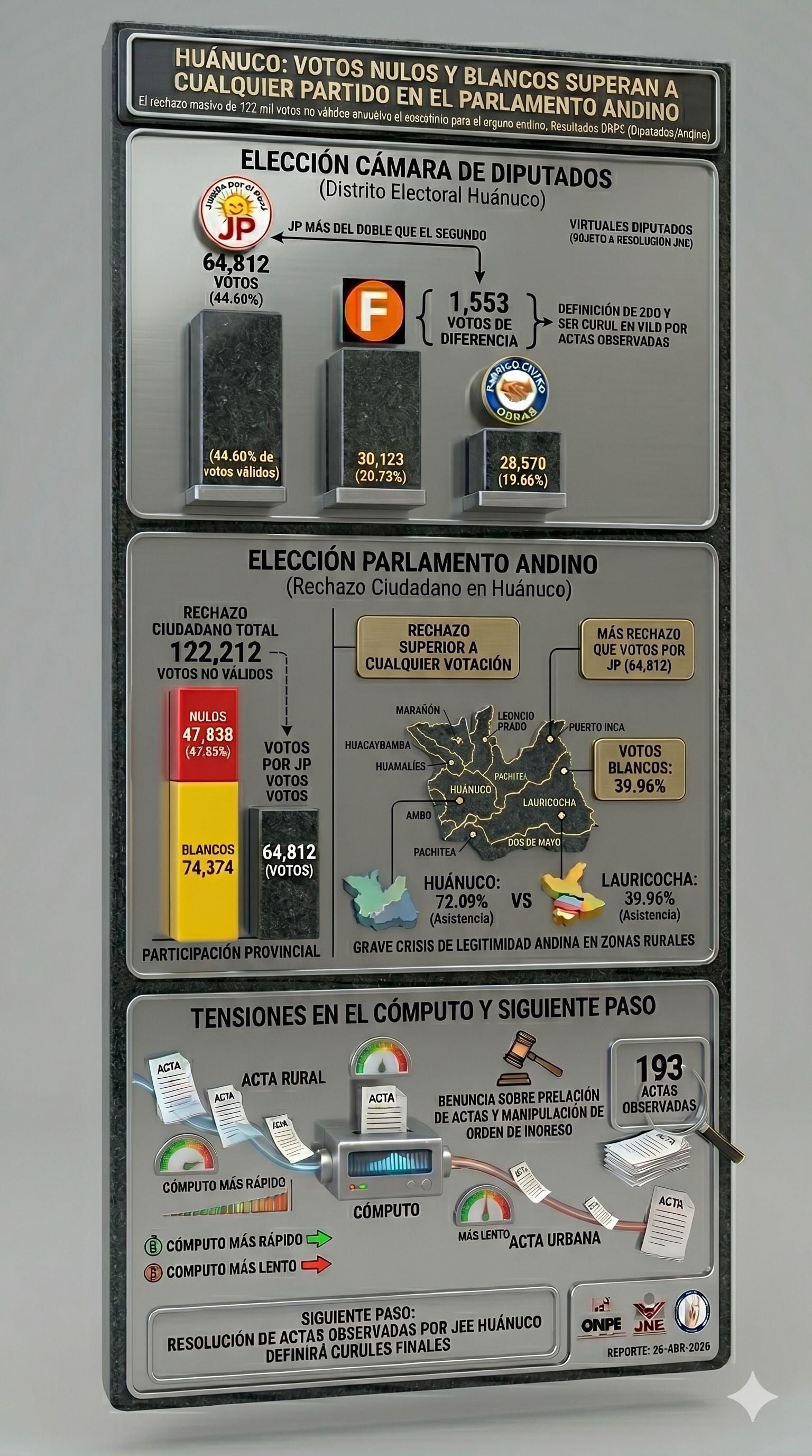 Fujimori y Sánchez definen la presidencia ante el rechazo del 82% del país