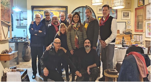Carmen Caballero con Osvaldo Salerno, Coco González, Antonio Guzmán, 
