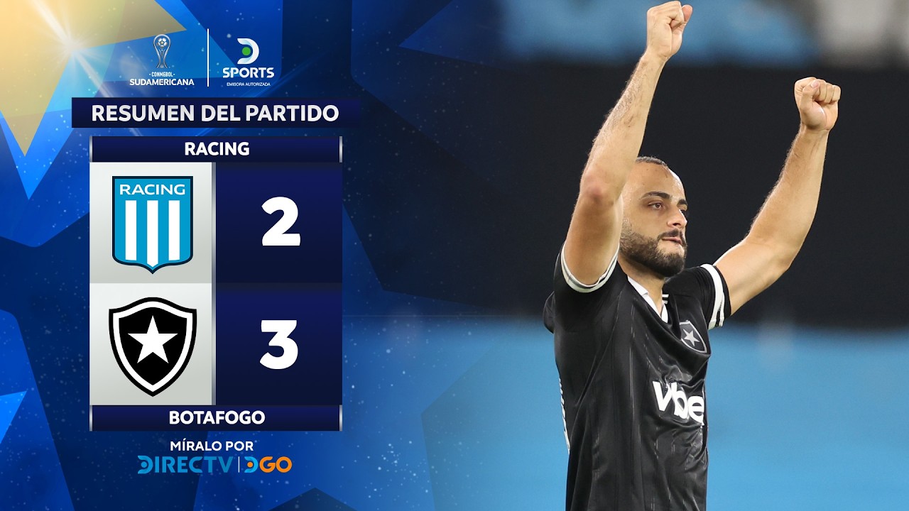 Racing: dolorosa derrota 2-3 ante Botafogo sobre la hora