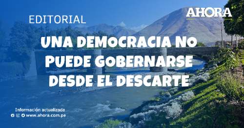 Una democracia no puede gobernarse desde el descarte