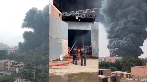 Un incendio devastador en ATE requirió apoyo de bomberos de todo el país
