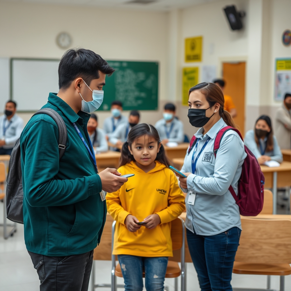 Colegio de Aplicación de la UNHEVAL implementa carnés con QR para controlar ingreso