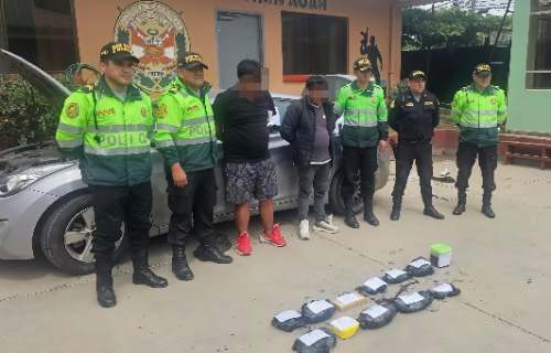 Golpe al narcotráfico en Chusquitambo: dictan prisión contra dos investigados con 11 kilos de cocaína