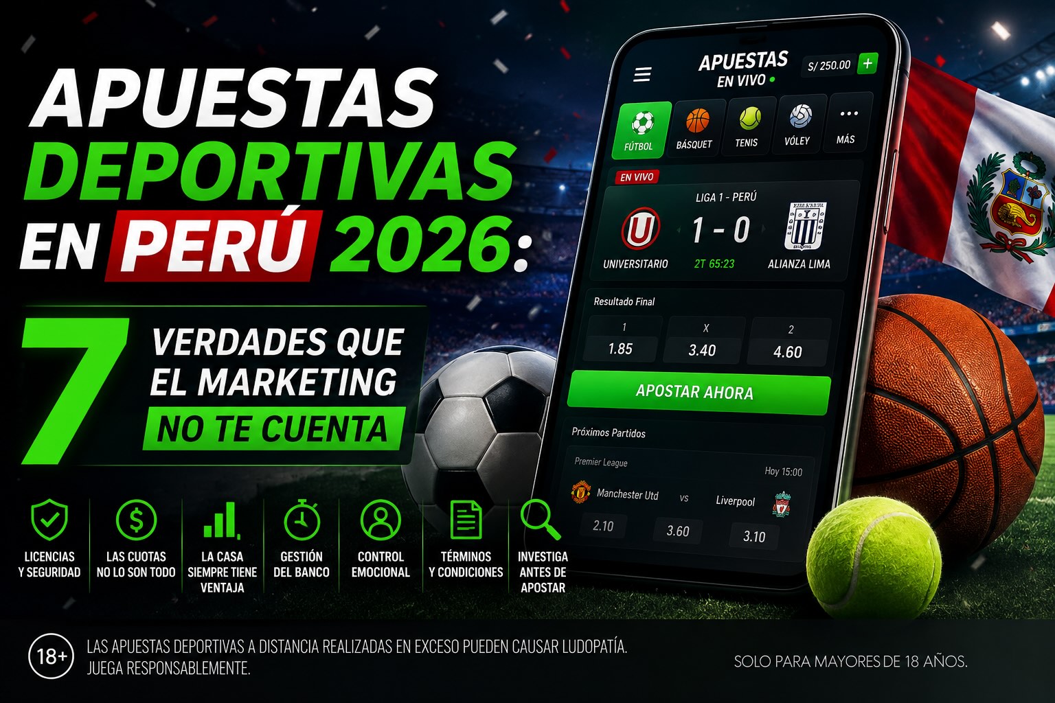 Apuestas deportivas en Perú 2026: 7 verdades que el marketing no te cuenta