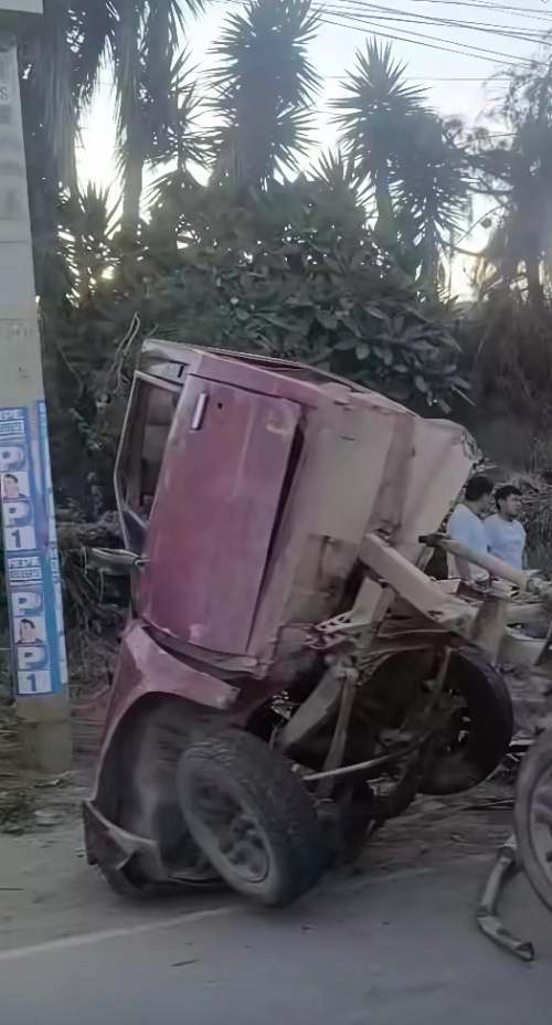 Choque frontal en La Despensa deja cinco heridos en la Carretera Central
