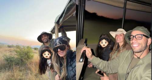 Said Palao y Alejandra Baigorria realizan safari en África tras su luna de miel