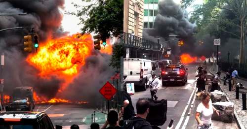 Pánico en Nueva York: Explosión de vehículo cerca del símbolo financiero de Wall Street