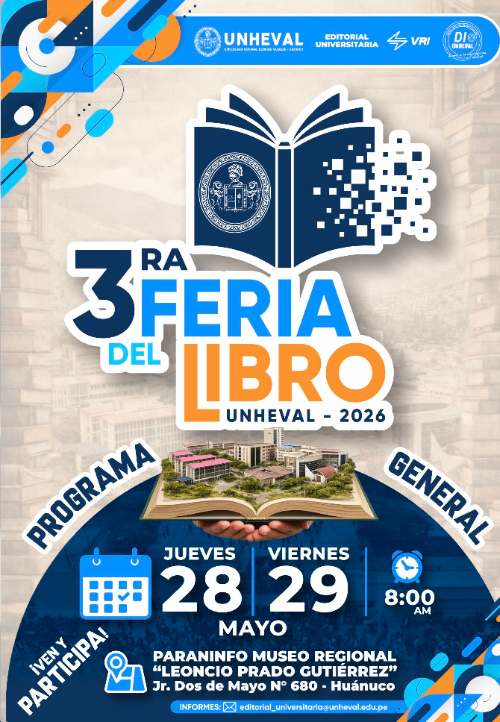 Feria del libro de la UNHEVAL inicia hoy con 2 días de actividades en Huánuco