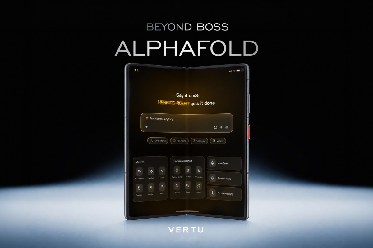 Vertu lanza un reloj plegable con inteligencia artificial para directivos de $6,880