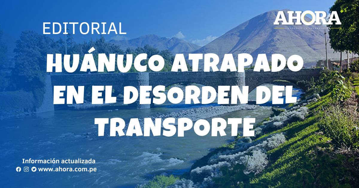 Huánuco atrapado en el desorden del transporte