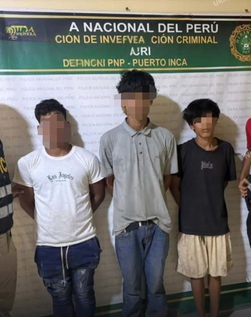 Caen dos jóvenes y retienen a menor por presunto hurto en Puerto Inca