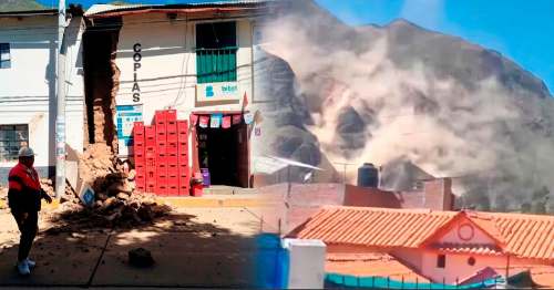 Un fuerte sismo destruye viviendas y bloquea carreteras en Huaytará, Huancavelica