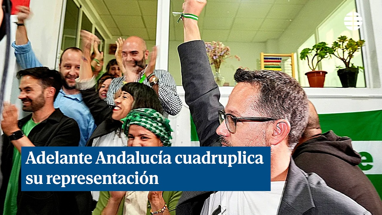 Adelante Andalucía cuadruplica escaños y quita mayoría al PP