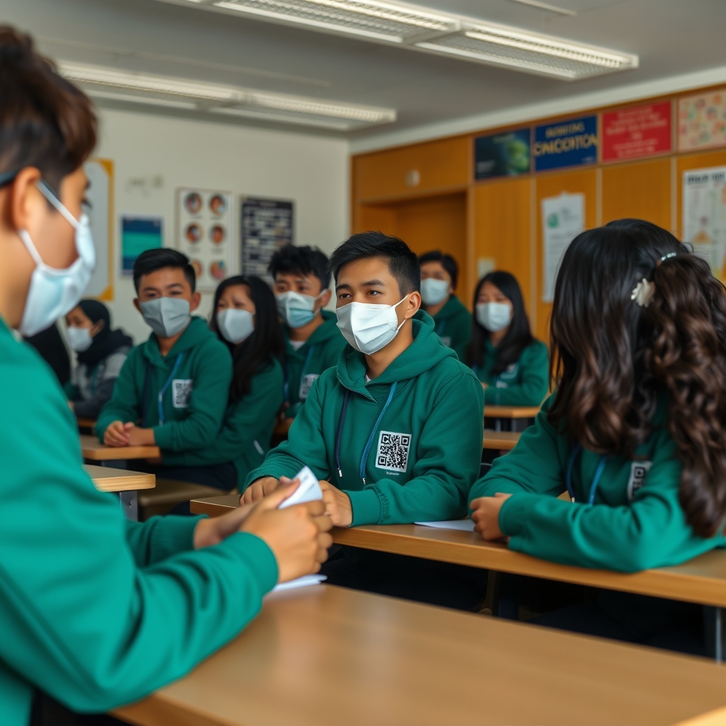 Colegio de Aplicación de la UNHEVAL implementa carnés con QR para controlar ingreso