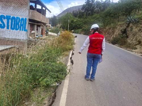 Grietas y erosión afectan vía de S/ 3.1 millones tras siete meses de uso