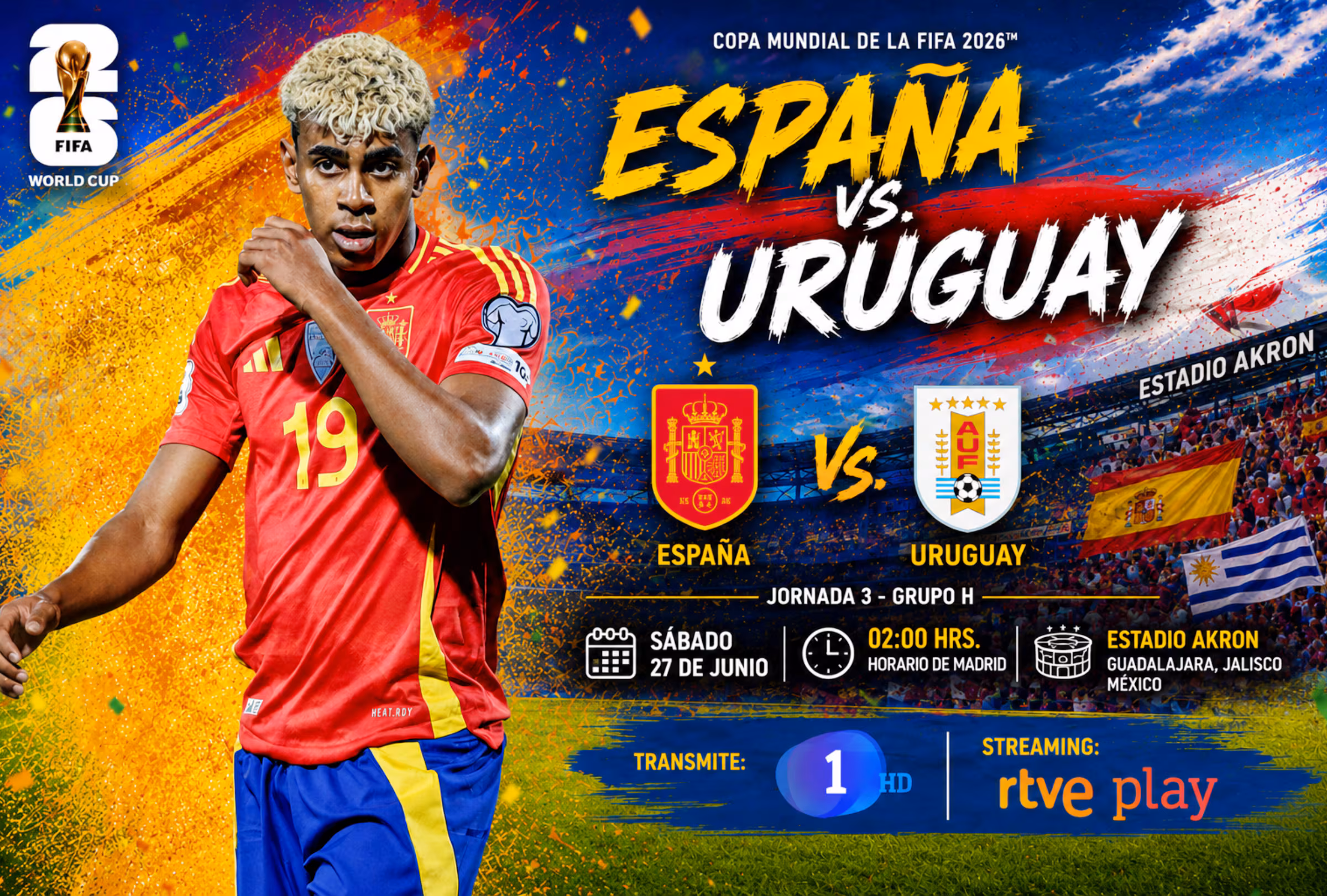 España venció 1-0 a Uruguay y clasificó a dieciseisavos del Mundial 2026