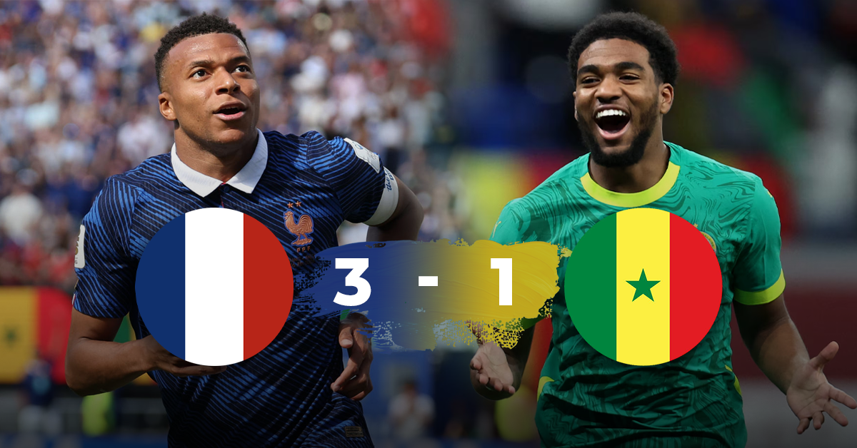 Francia supera a Senegal 3-1 en un emocionante juego del Mundial 2026 con Mbappé destacado