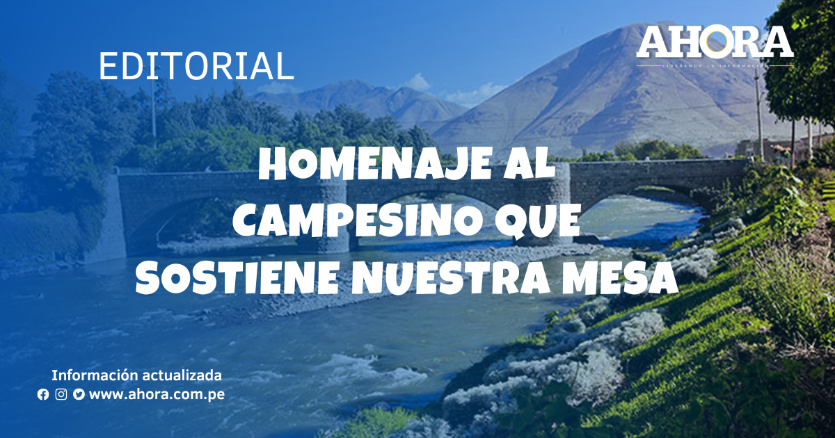 Homenaje al campesino que sostiene nuestra mesa