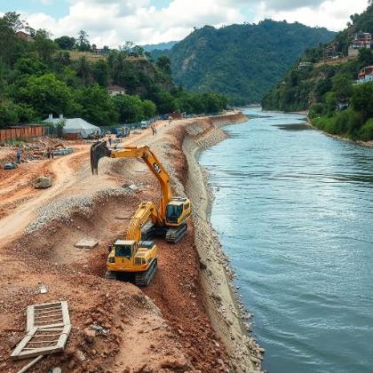 Licitan defensa ribereña para proteger el aeropuerto de Tingo María del avance del río