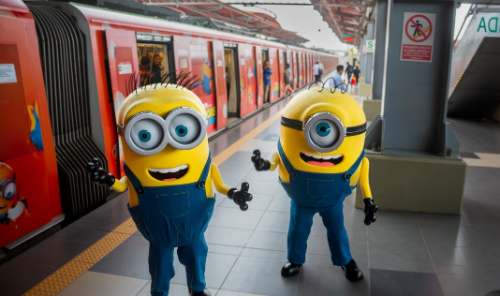 Los Minions invaden la Línea 1 del Metro de Lima
