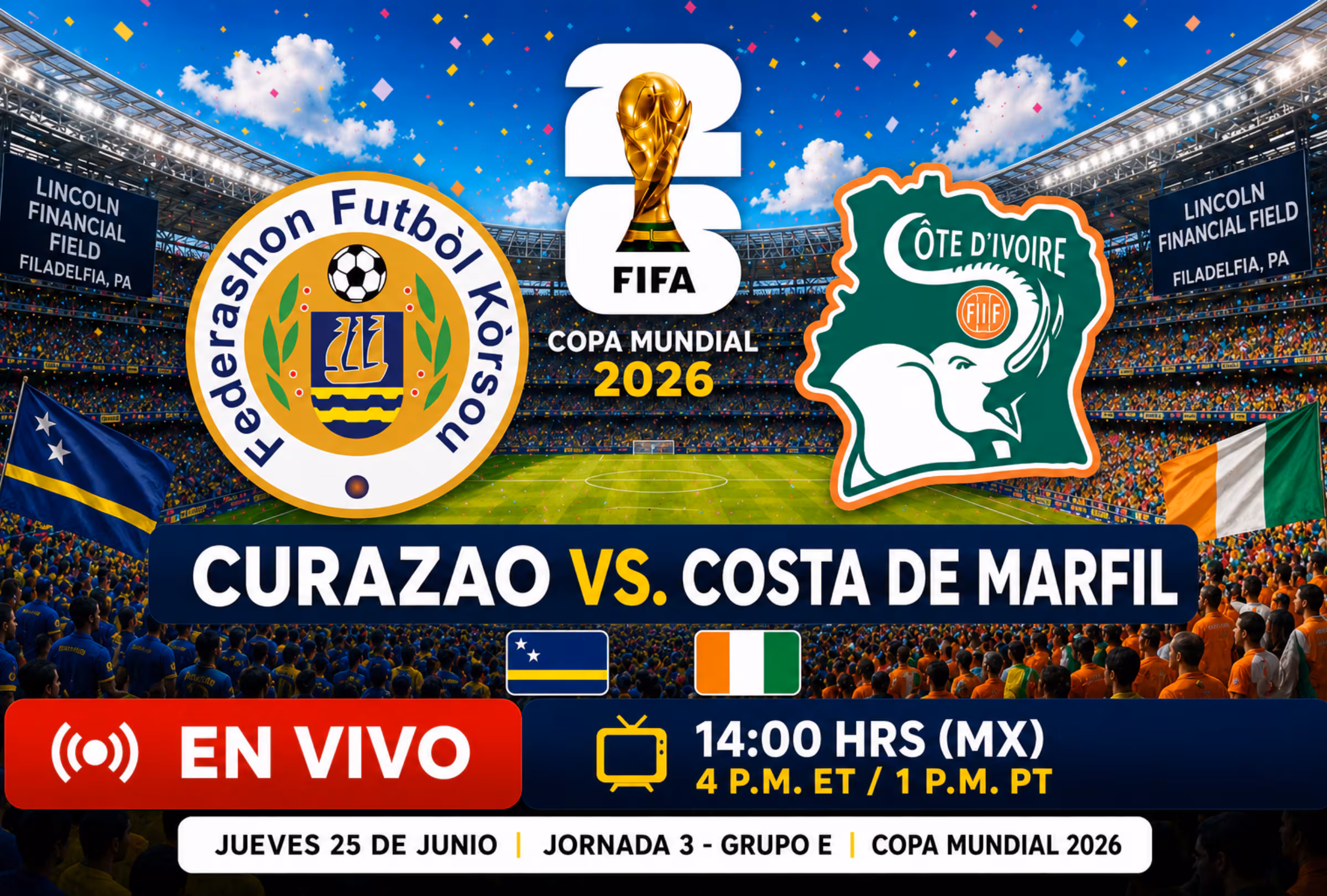 Curazao vs. Costa de Marfil: el partido del Grupo E del Mundial 2026 ya se jugó