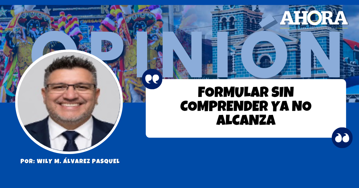 Formular sin comprender ya no alcanza: Wily Álvarez cuestiona la gestión pública territorial