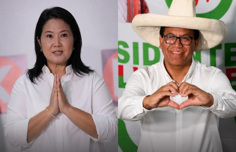 Keiko Fujimori y Roberto Sánchez cerraron campañas en una jornada marcada por la polarización