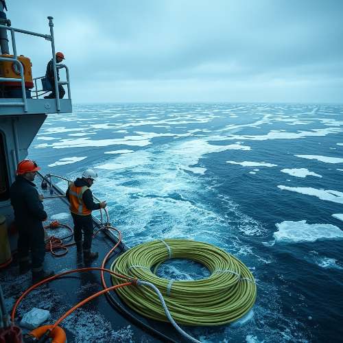 Europa impulsa un cable submarino por el Polo Norte para esquivar el Mar Rojo
