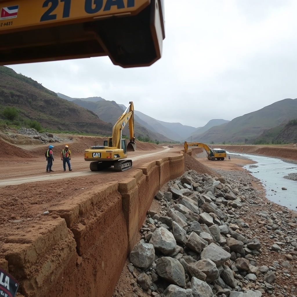 Chosica refuerza dique de contención en quebrada Vizcachera ante El Niño 2026-2027