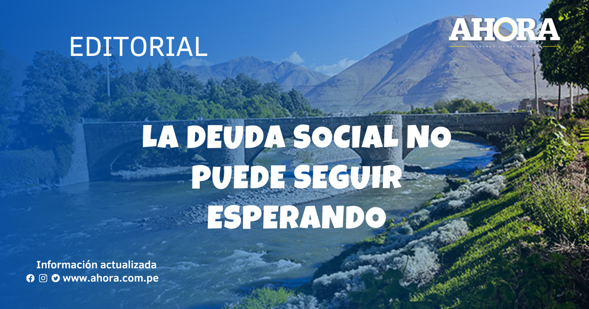 La deuda social no puede seguir esperando