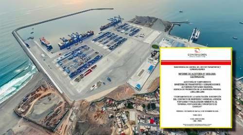 Contraloría observa beneficio tributario por más de S/ 527 millones en megapuerto de Chancay