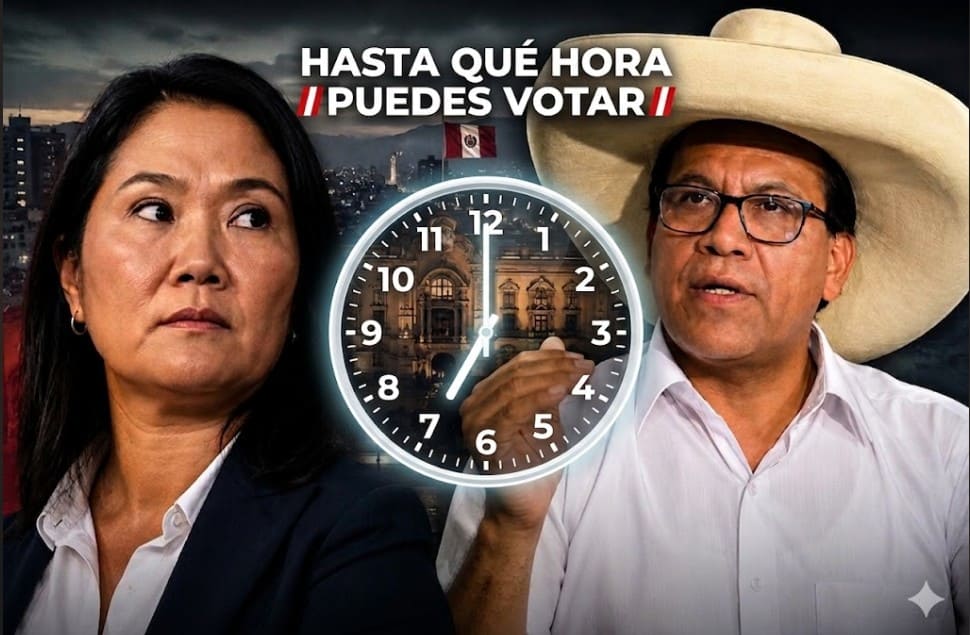 La ONPE aclara el horario de votación para el domingo 7 de junio