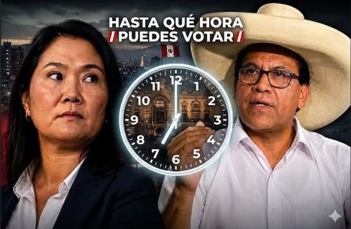 La ONPE aclara el horario de votación para el domingo 7 de junio