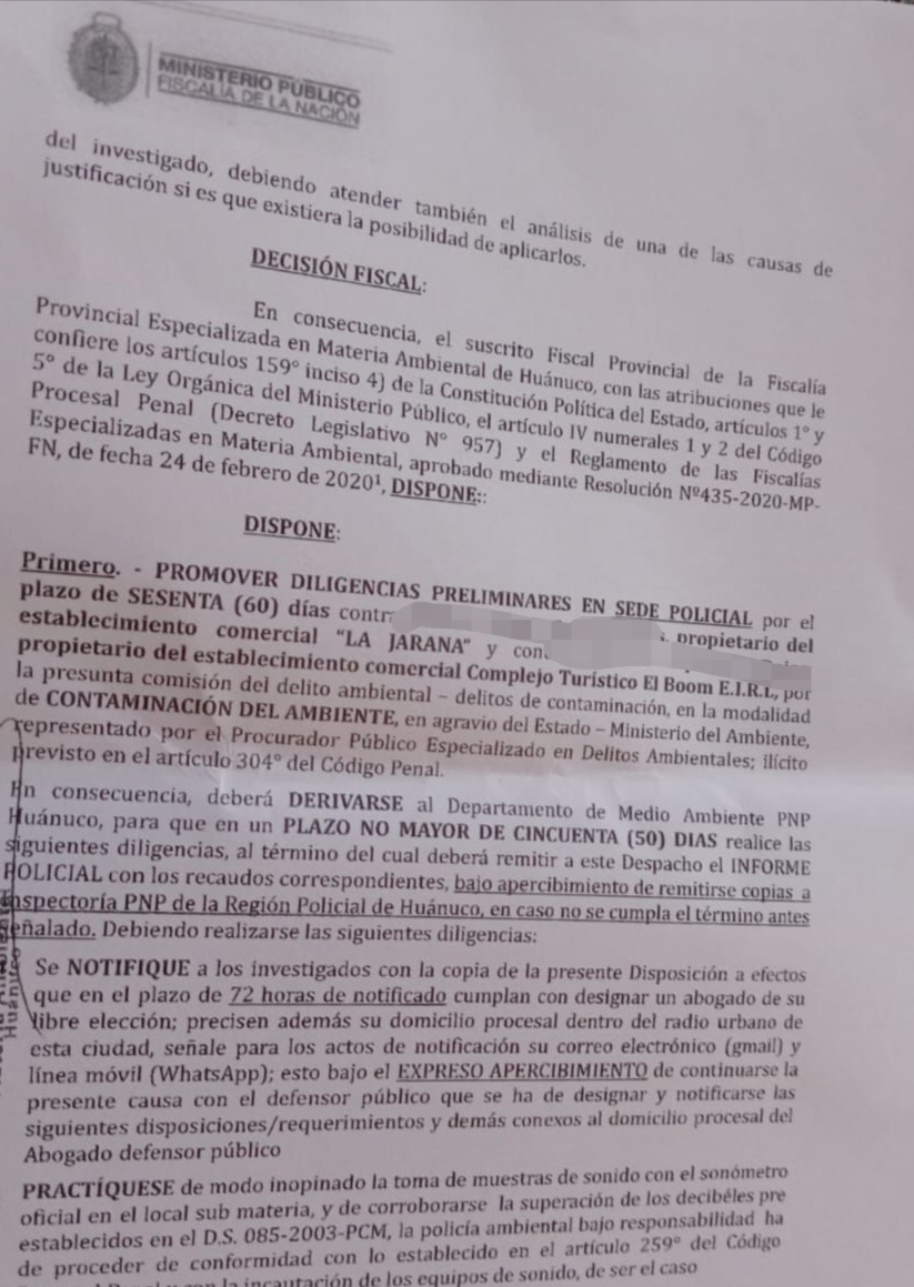 Fiscalía investiga a “La Jarana” y “El Boom” por presunta contaminación sonora