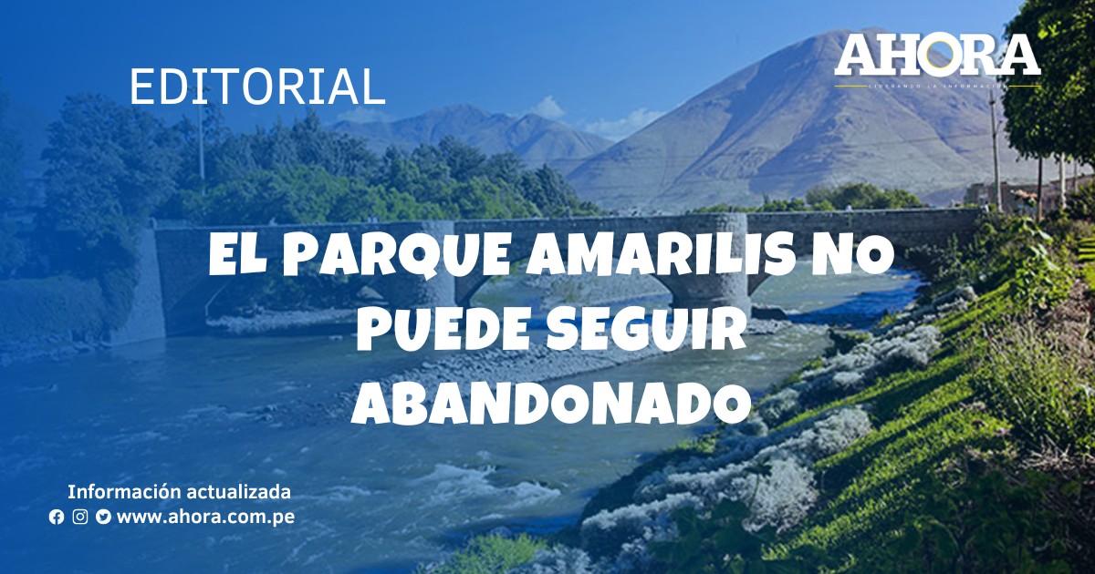 El parque Amarilis no puede seguir abandonado