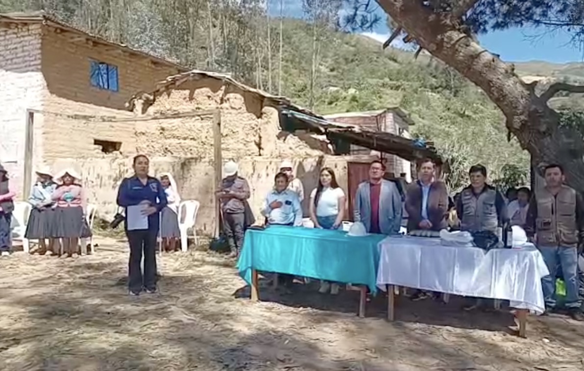Chachaspata inicia obra de agua y saneamiento con presupuesto cercano a S/10 millones