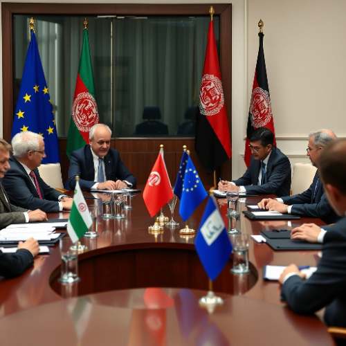 UE recibe por primera vez a delegación talibana para negociar retorno de afganos rechazados