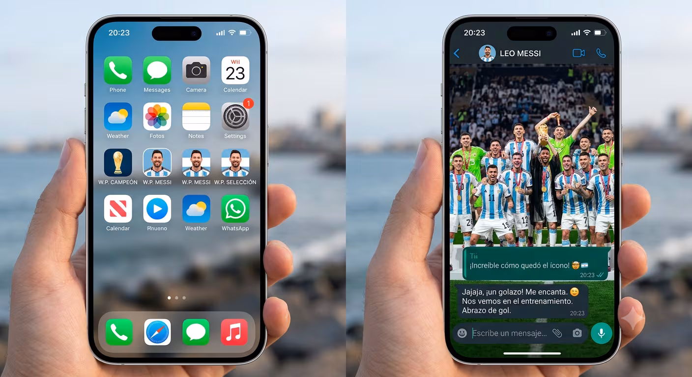 Activa el 'Modo Messi' en WhatsApp y personaliza tu celular al estilo del astro argentino